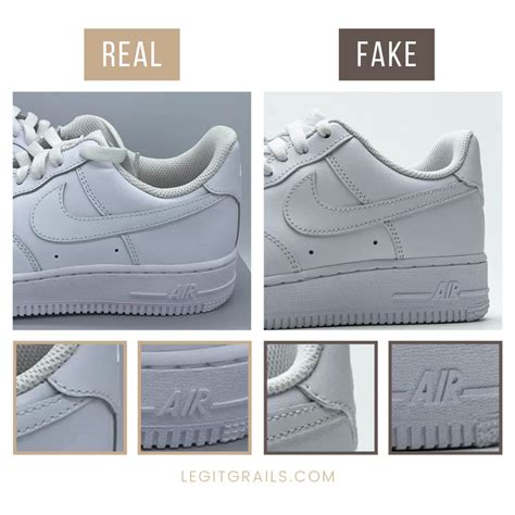 how to spot fake nike air force 1 white|nike air force 1 real.